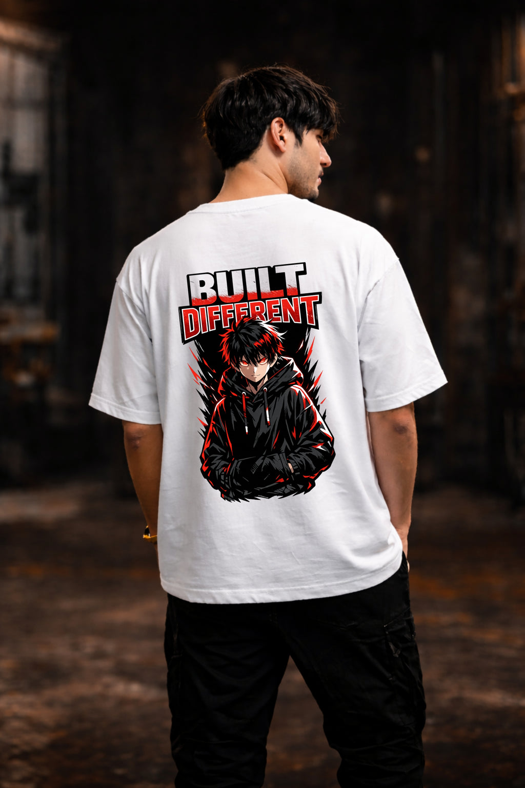 Built Different – Anime Streetwear Oversized T-Shirt