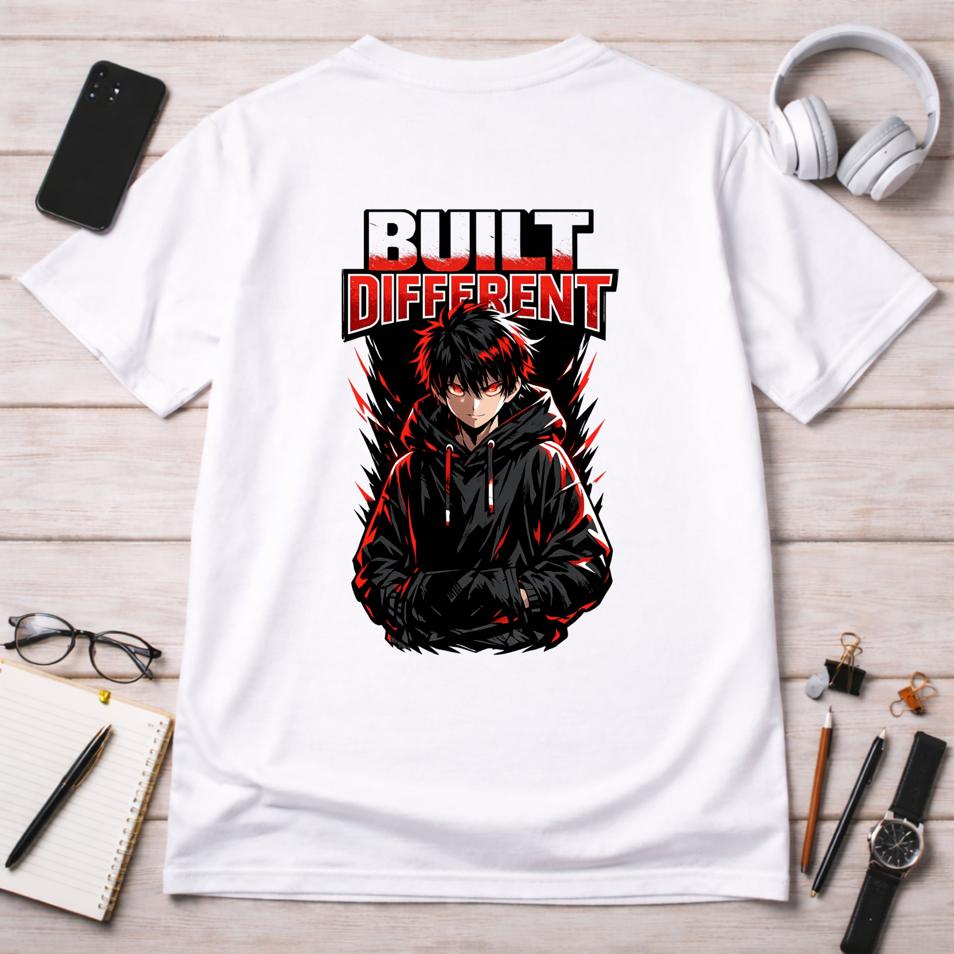 Built Different – Anime Streetwear Oversized T-Shirt