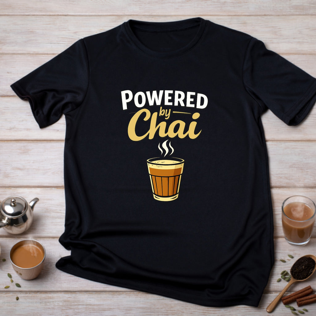 ☕ Powered by Chai –  Printed T-Shirt